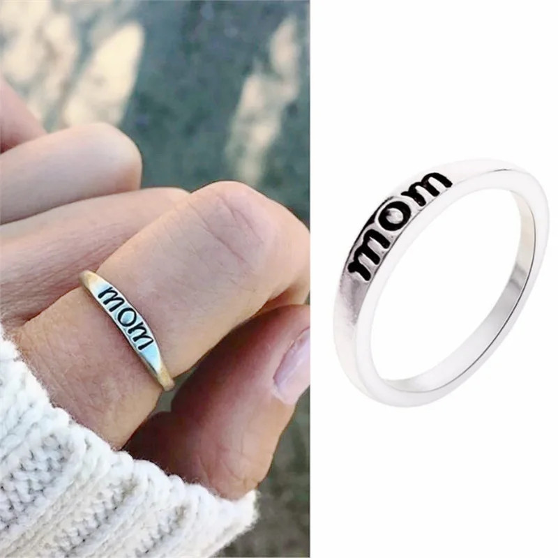 Кільце Жіноче Розмір 16, 17, 18 колір Срібне для Мами для Матері MOM