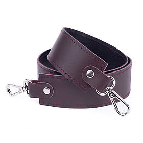 Ремінь з карабінами (85*4см) на підкладі, колір Винний