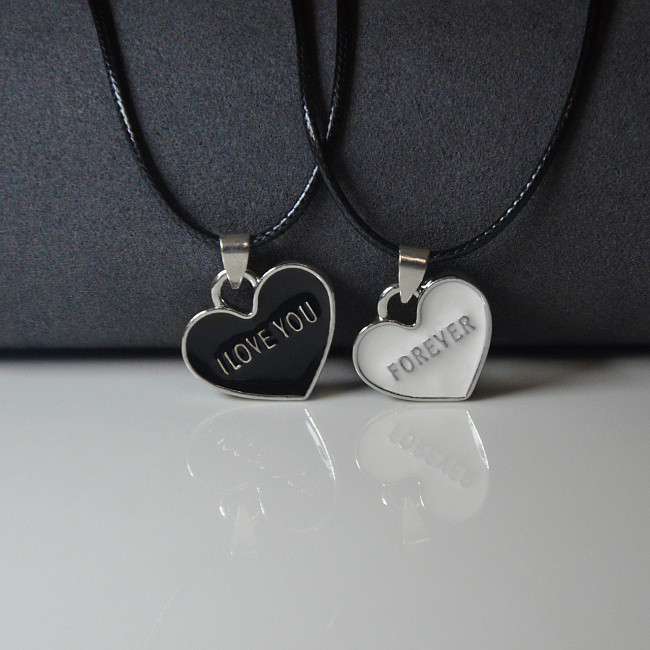 Парні Кулони для закоханих "I love you" (Я люблю тебе) "forever"(Назавжди), фото 1