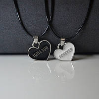 Парні Кулони для закоханих "I love you" (Я люблю тебе) "forever"(Назавжди)