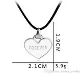 Парні Кулони для закоханих "I love you" (Я люблю тебе) "forever"(Назавжди), фото 7