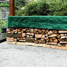 Тент 4х6м 80г зелений універсальний з Тарпаулину Agreen з люверсами кільцями