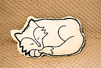 Подушка з натуральної тканини для дитини "Лисичка"