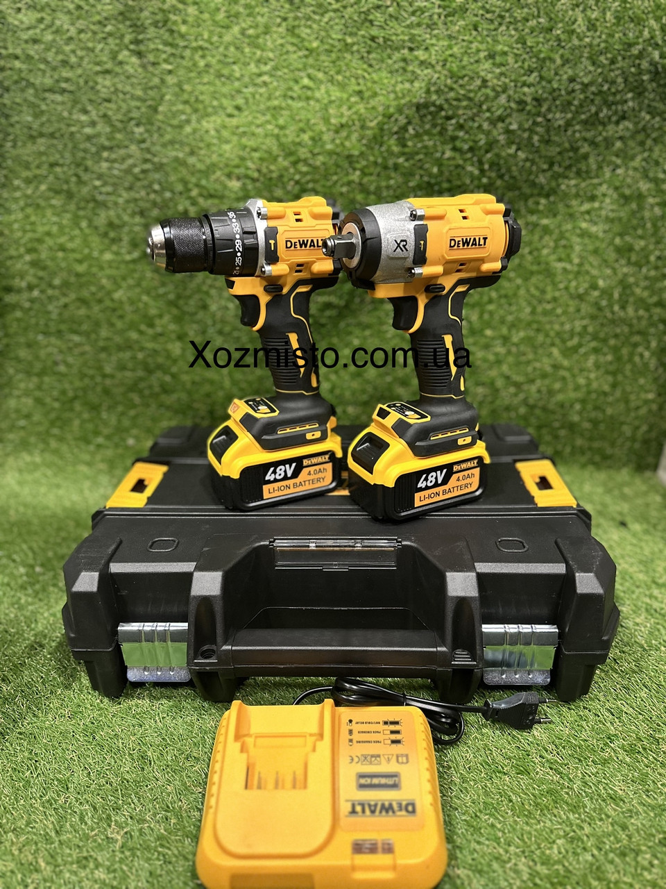 Набір 2в1 АКБ DeWalt 48V (Шуруповерт DCD800P1T + Гайковерт DCF894P1T) Набір 2в1 Деволт