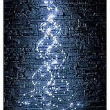 Led гірлянда хвіст Краплі роси холодний білий 3m 800 LED USB з пультом tn1542, фото 3