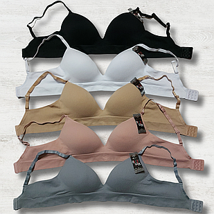 Бюстгальтер - Топ в Рубчик Чашка C Мікс 10шт (7513)