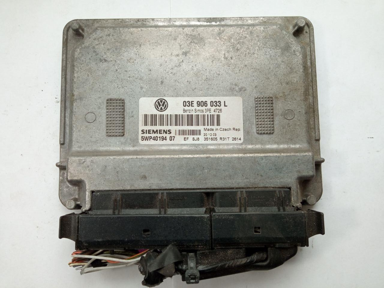 Електронний блок керування Volkswagen Siemens 5WP4019407 / 03E 906 033 L / 03E906033L