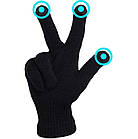 Зимові рукавички для сенсорних екранів Чорні Універсальний розмір, фото 5