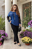 Костюм жіночий брюки та блуза у кольорах 7799, фото 3