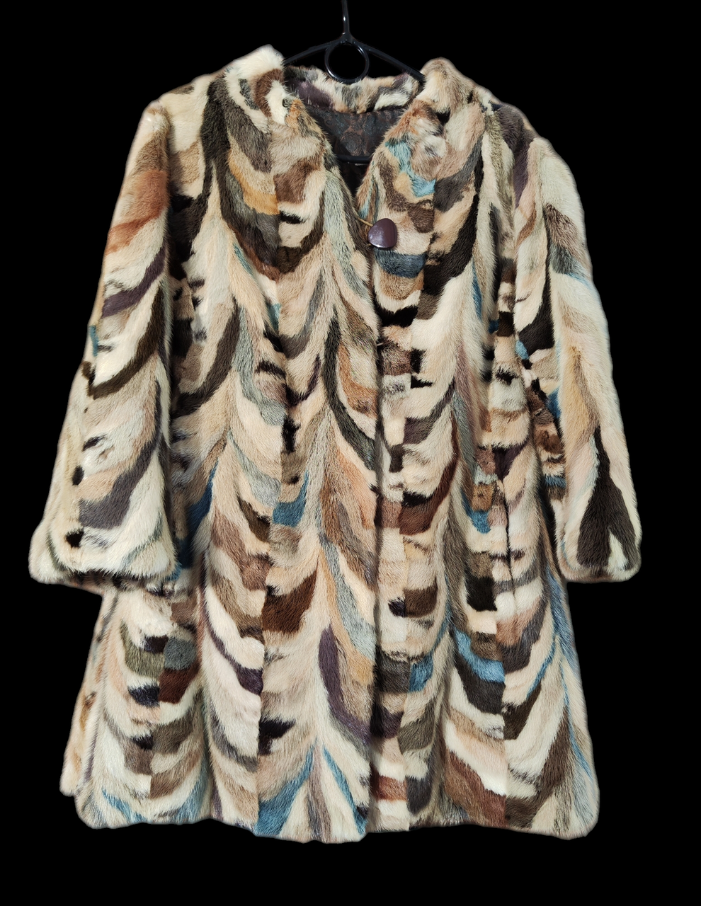 Гарний оригінальний нірковий кожушок автоледі з натуральної нотки автоледі Норка "Арклеїн" розмір М, фото 1