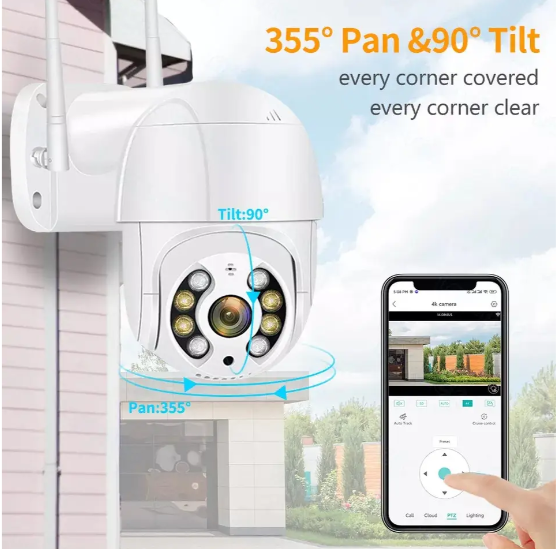 IP Wi-Fi Камера наружного видеонаблюдения вай-фай уличная поворотная купольная ICSee BVS - фото 1 - id-p2425201696