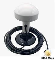 Антена морська BD+GPS 1575.42MHz/1561MHz, 37dBi, RHCP, кабель 5 м SMA-male, 3-5V