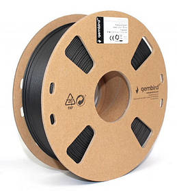 Філамент для 3D-принтера, PLA+, 1.75 мм, чорний, 1 кг Gembird 3DP-PLA+1.75-02-BK - MegaLavka