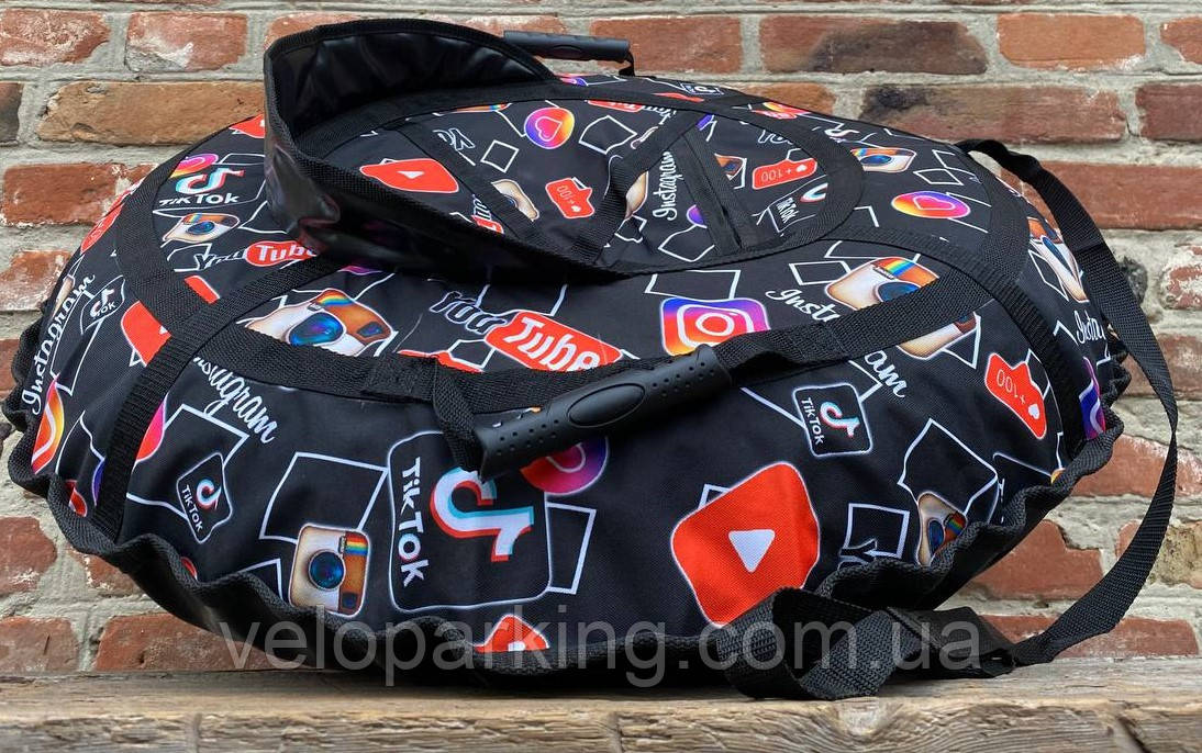 Тюбінг зі спинкою (ваташка) 80 см, надувні санки дитячі, з камерою, крижана пвх для малюків Тік