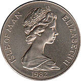 Острів Мен 1 крона, 1982 Чемпіонат світу з футболу 1982, Іспанія - футболіст №710, фото 2