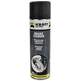 Очищувач для гальмівної системи KRAFT Brake Cleaner аерозоль 500 мл (KF005)