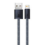 Кабель Baseus Dynamic Series Fast Charging Data Cable USB to iP 2.4A 1m Slate Gray, фото 5