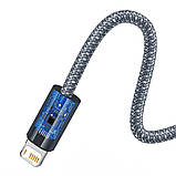 Кабель Baseus Dynamic Series Fast Charging Data Cable USB to iP 2.4A 1m Slate Gray, фото 6