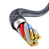 Кабель Baseus Dynamic Series Fast Charging Data Cable USB to iP 2.4A 1m Slate Gray, фото 7