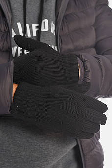 Рукавички чоловічі подвійні акрилові чорного кольору р.9,5 194723M