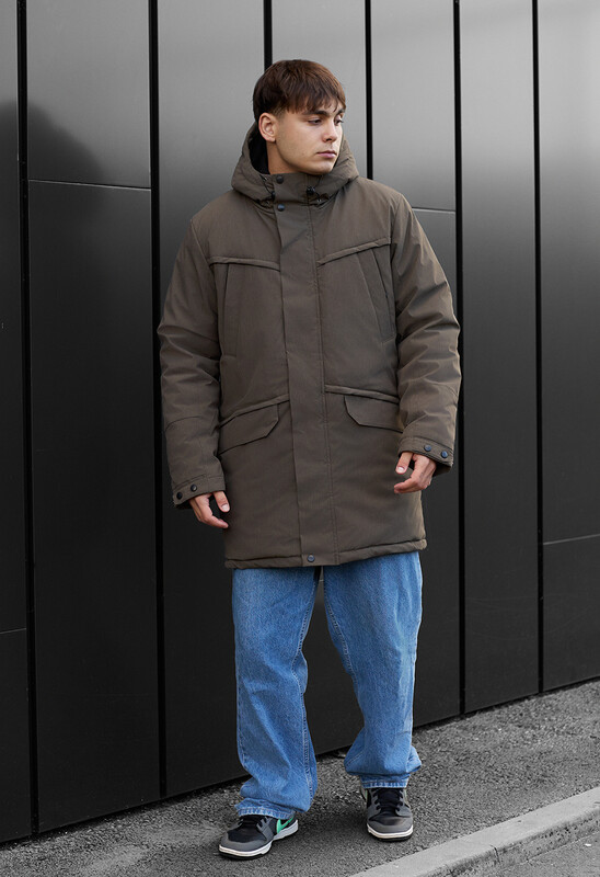 Парка кольору темний хакі Staff st dark khaki, фото 1