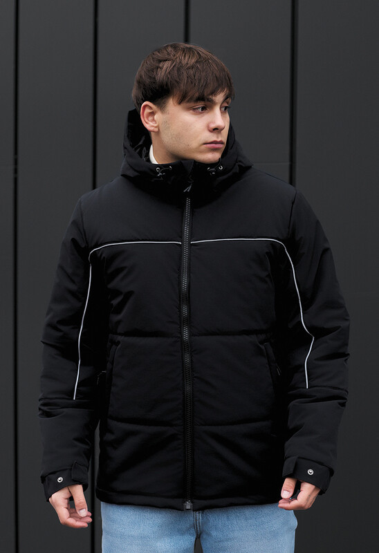 Молодіжна зимова куртка Staff im black reflective