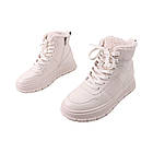 Черевики жіночі Farinni молочні натуральна шкіра, 40, фото 5