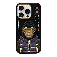 Чохол TPU+PC Nimmy 3D with Metal Buttons для iPhone 16 Pro Max Колір Gorilla Black florentia