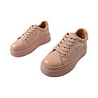 Кеди жіночі Berisstini капучіно натуральна шкіра, 40, фото 5