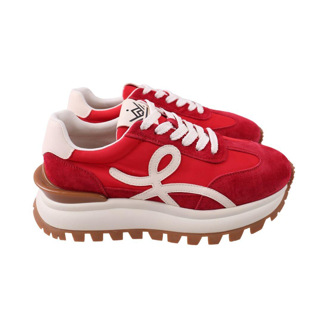 Кросівки жіночі Renzoni червоні текстиль, 39, фото 1