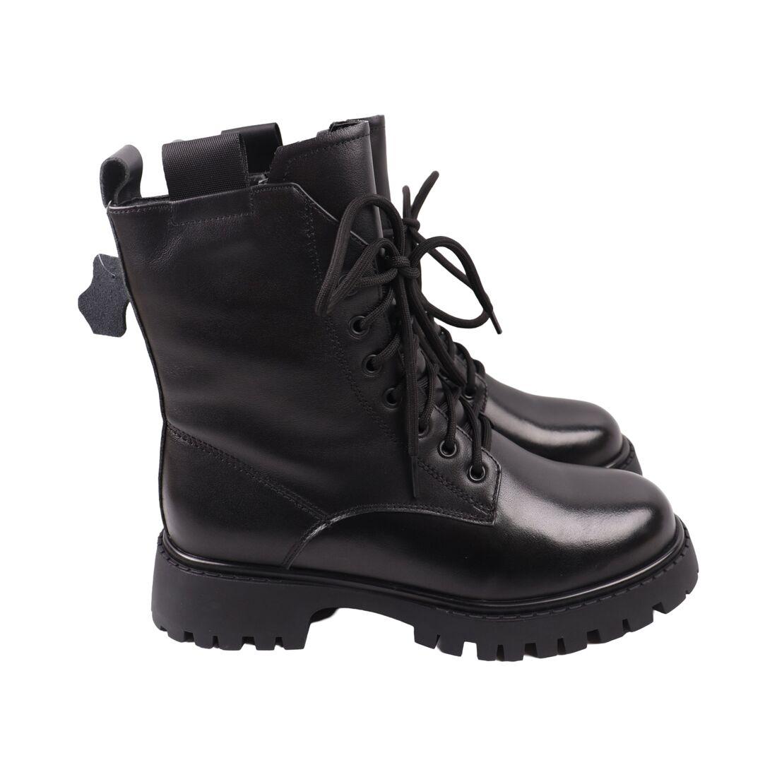 Черевики жіночі Farinni чорні натуральна шкіра, 39, фото 1