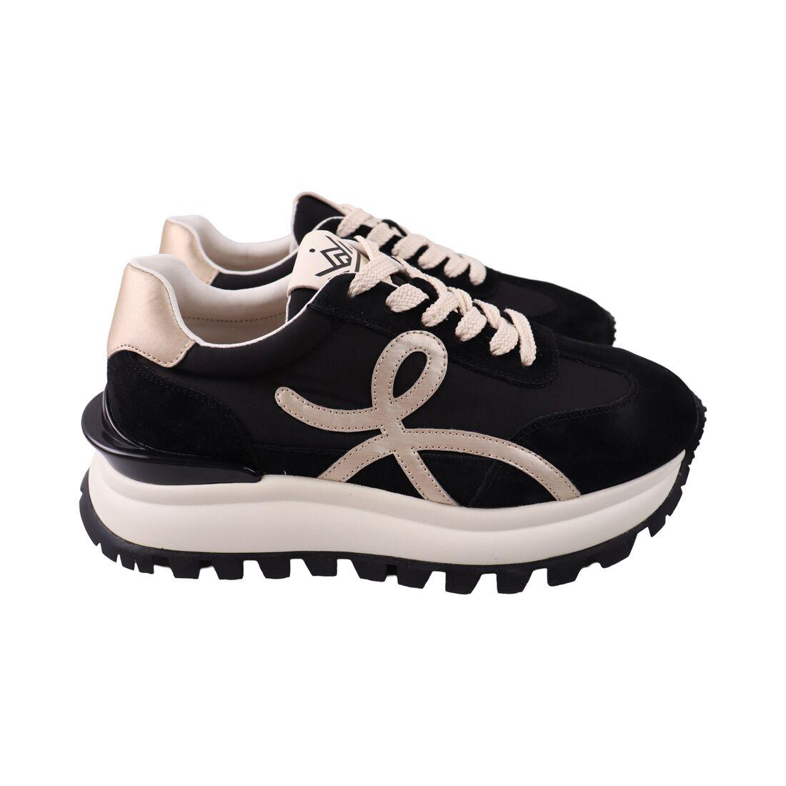 Кросівки жіночі Renzoni чорні текстиль, 39, фото 1