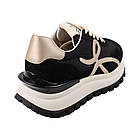 Кросівки жіночі Renzoni чорні текстиль, 39, фото 4