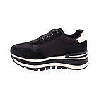 Кросівки жіночі Farinni чорні текстиль, 39, фото 2