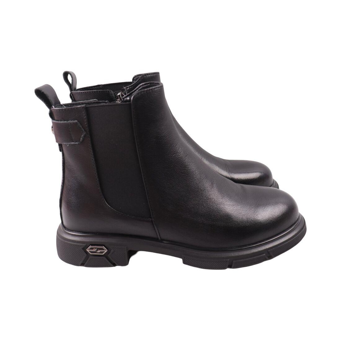 Черевики жіночі Farinni чорні натуральна шкіра, 37, фото 1