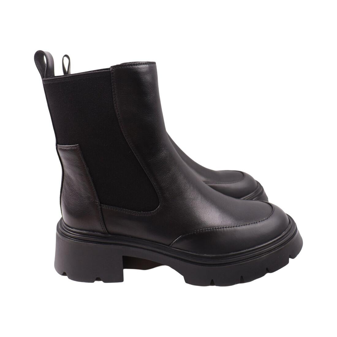 Черевики жіночі Wit Mooni чорні натуральна шкіра, 39, фото 1