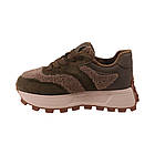 Кросівки жіночі Renzoni зелені натуральна замша, 39, фото 2