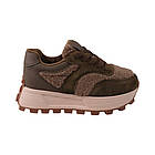 Кросівки жіночі Renzoni зелені натуральна замша, 39, фото 3