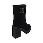 Черевики жіночі Renzoni чорні натуральна замша, 40, фото 4