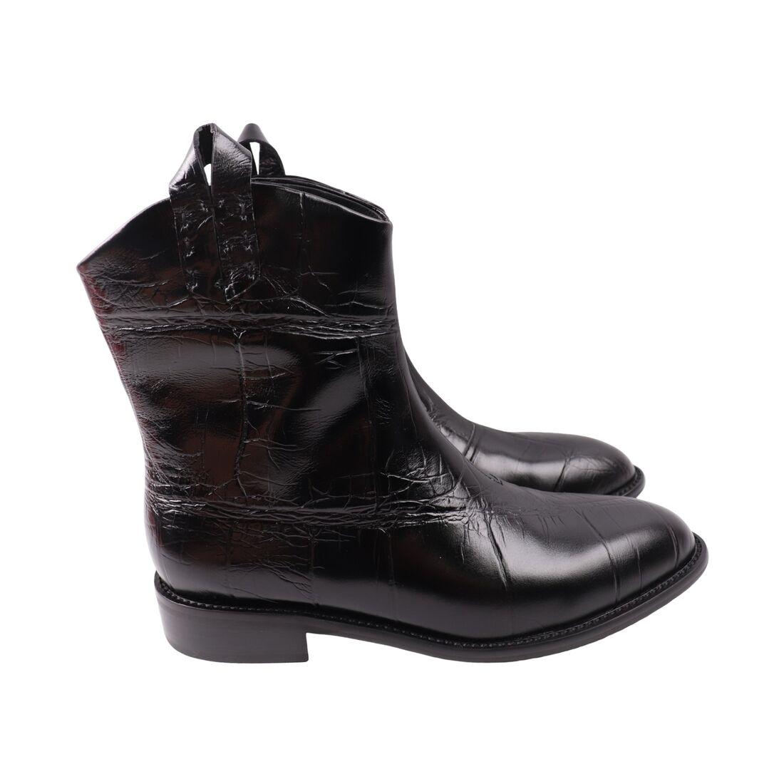 Черевики жіночі Brocoly чорні натуральна шкіра, 40, фото 1