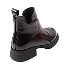 Черевики жіночі Farinni чорні натуральна лакована шкіра, 39, фото 4