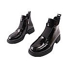 Черевики жіночі Farinni чорні натуральна лакована шкіра, 39, фото 5