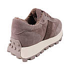 Кросівки жіночі Renzoni капучіно натуральна замша, 41, фото 4