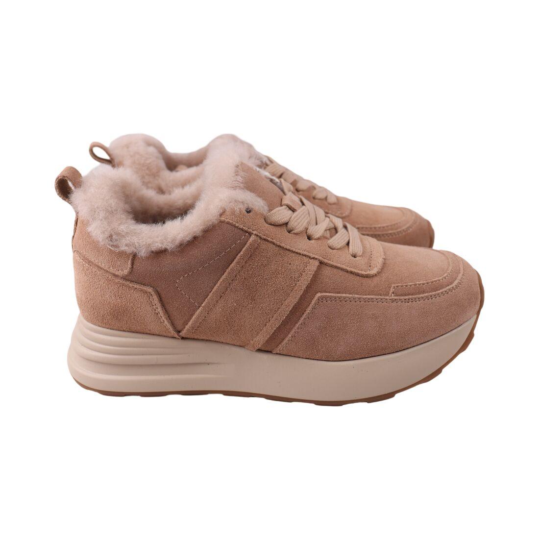 Кросівки жіночі Gifanni бежеві натуральна замша, 38, фото 1