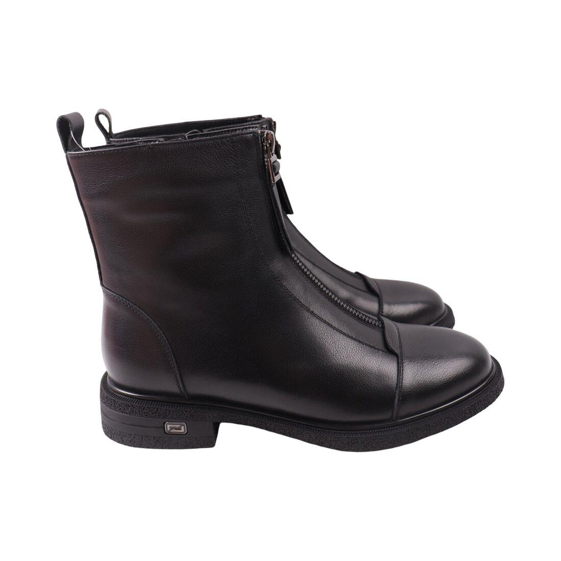 Черевики жіночі Farinni чорні натуральна шкіра, 38, фото 1