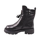 Черевики жіночі Melanda чорні натуральна шкіра, 39, фото 2