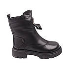 Черевики жіночі Melanda чорні натуральна шкіра, 39, фото 3