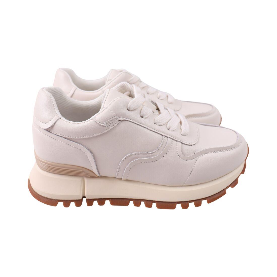 Кросівки жіночі Farinni молочні натуральна шкіра, 39, фото 1