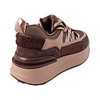 Кросівки жіночі Renzoni капучіно текстиль на платформі, 39, фото 3