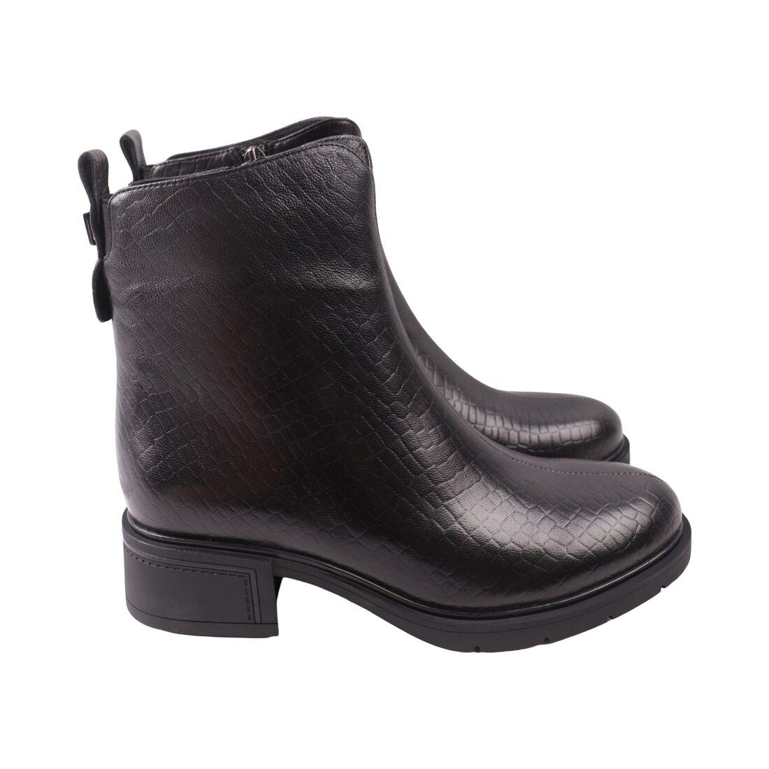 Черевики жіночі Polann чорні натуральна шкіра, 39, фото 1